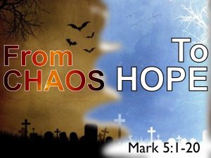 Find hope here at Cold Spring Church